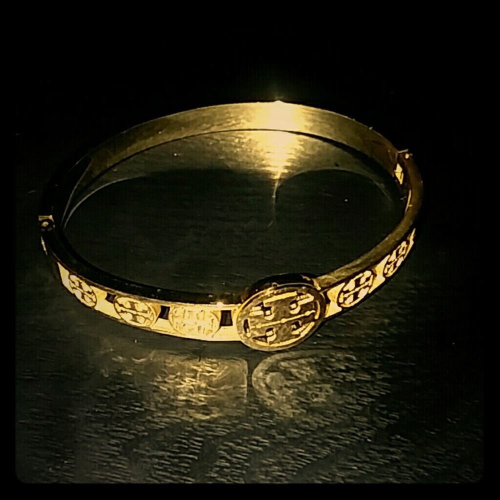 Tory Burch Laser Cut Logo Bracelet